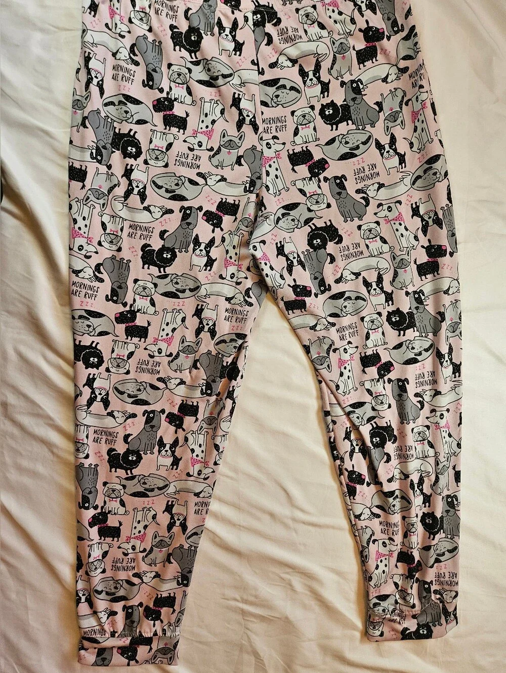Secret Treasures Womens Pink And Dog Pattern Elastic Waist Pajama Pants Size L - Picture 9 of 11
